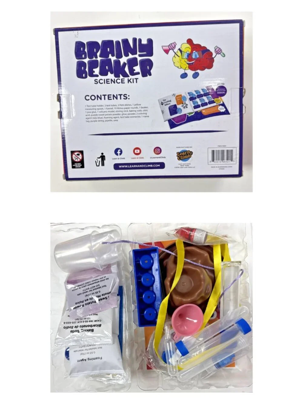 Brainy Beaker Science Kit for Kids 21 Experiments Science Kit Gift Age 6-8